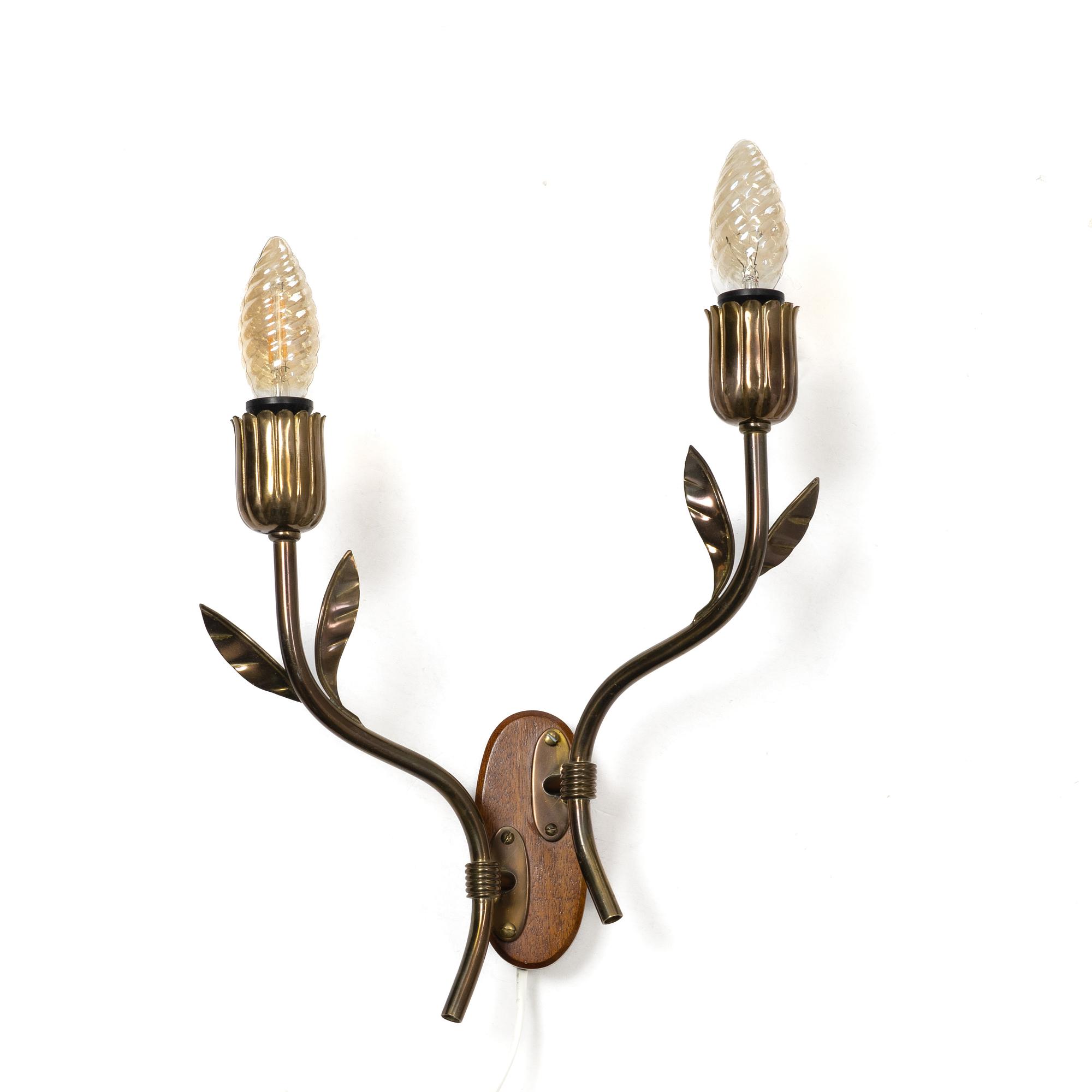 Harald Notini, a wall lamp, Arvid Böhlmarks Lampfabrik, Stockholm, 1950s.