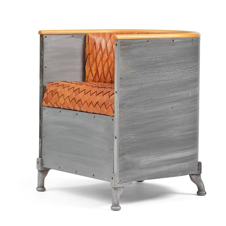 Mats Theselius, an "Aluminiumfåtölj" armchair, ed. 66/200, Källemo, Värnamo, post 1990.