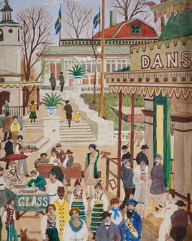 Oskar Bergman, Summer day at Gröna Lund.