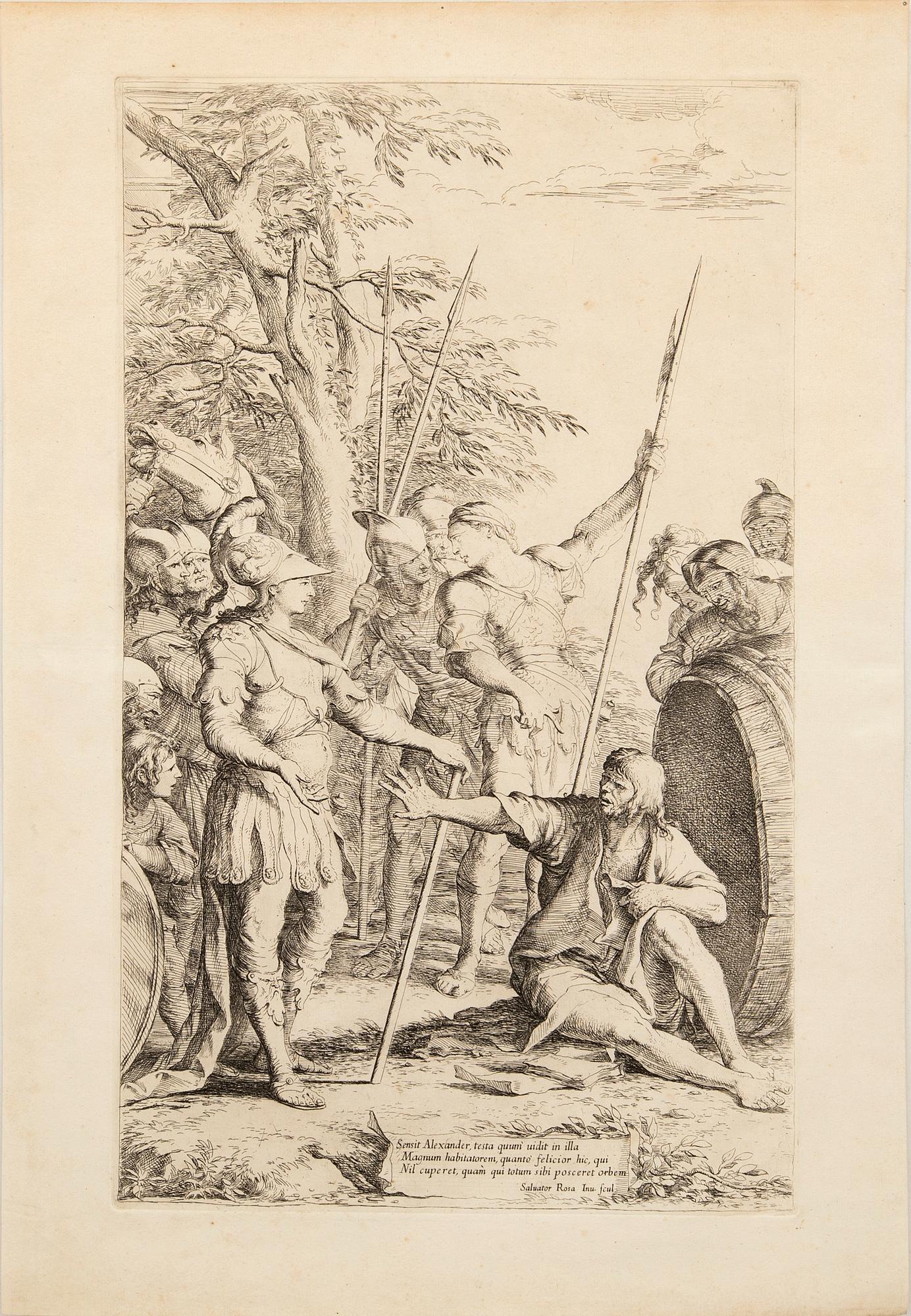 Salvator Rosa, 'Alexander och Dogenes', ca 1662.