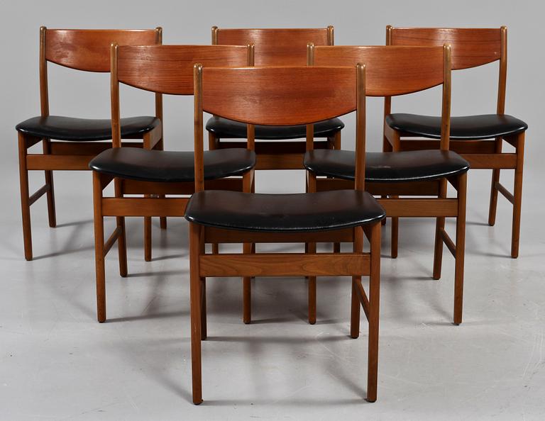 STOLAR, 6 st, Danmark, omkring 1900-talets mitt.