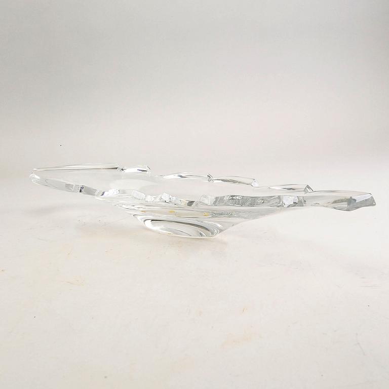 Sigurd Persson, Bowl / dish, Kosta, signed, numbered, Unique.