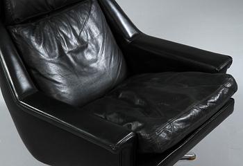 SNURRFÅTÖLJ, "Model 802", Werner Langenfeld, ESA Møbelværk, Danmark, 1900-talets andra hälft.