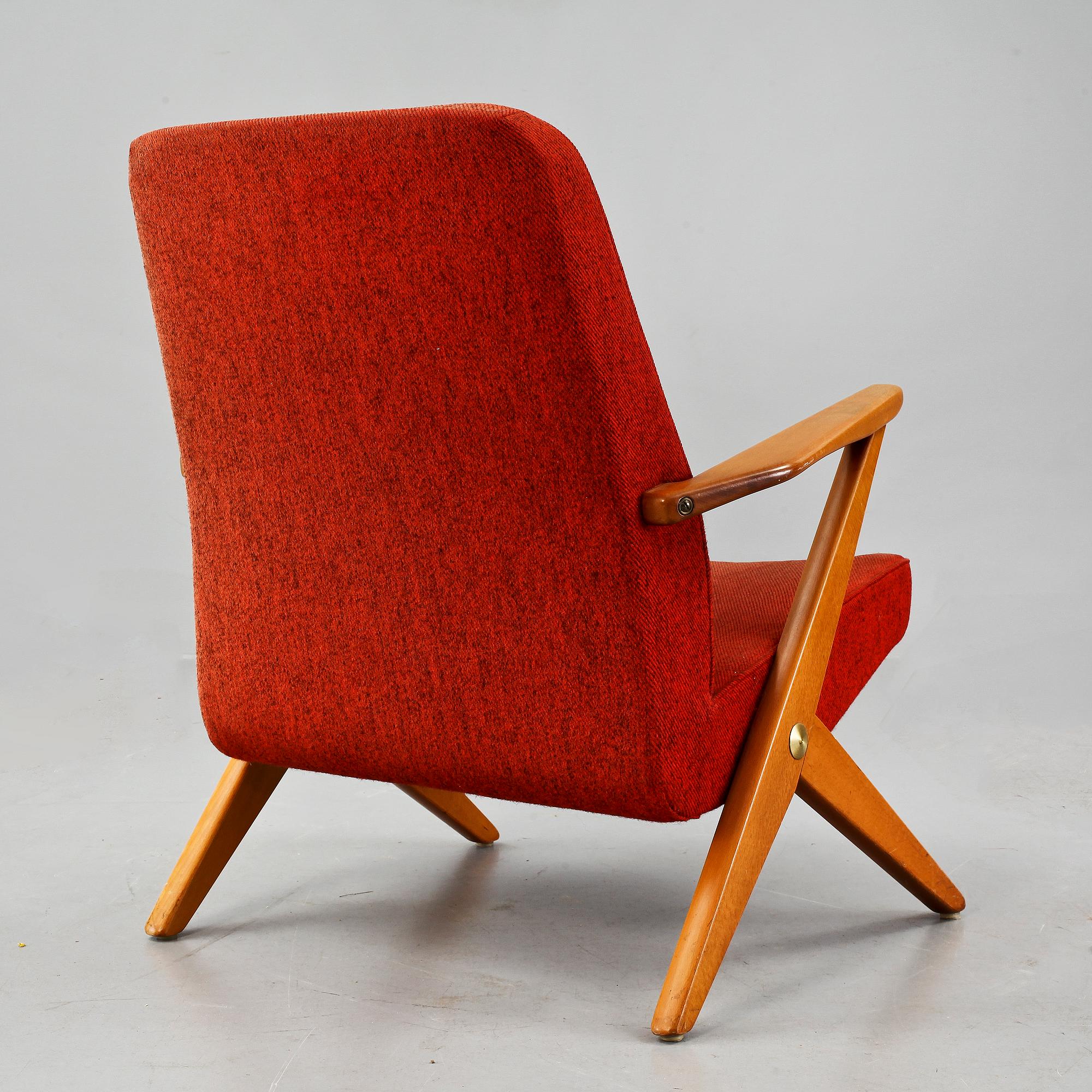 KARMSTOL, "Domstolsfåtöljen", Bengt Ruda för Nordiska Kompaniets Verkstäder, Nyköping.