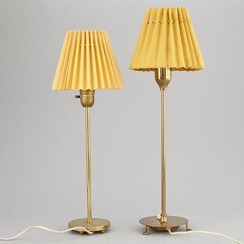 Two table lamps, 20th Century. One marked Svenskt Tenn, 2552.