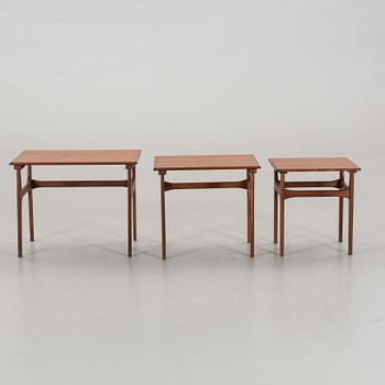 SATSBORD, 3 delar teak. Danmark,