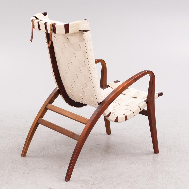 Bruno Mathsson, a 'Gräshoppan' easy chair, Mathsson International, Värnamo, 1992, ed. 26/100.