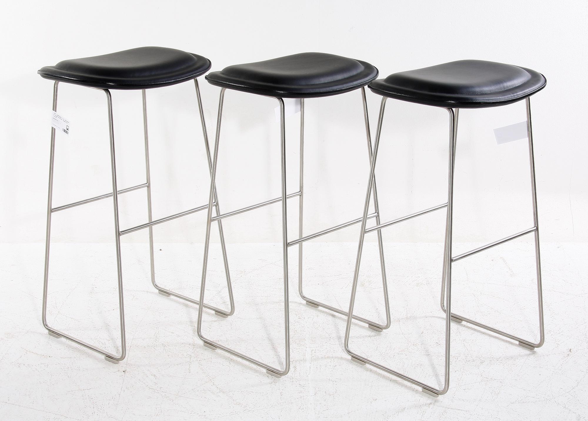 BARSTOLAR, 3 st. Designade av Jasper Morrison, Cappellini, Italien.