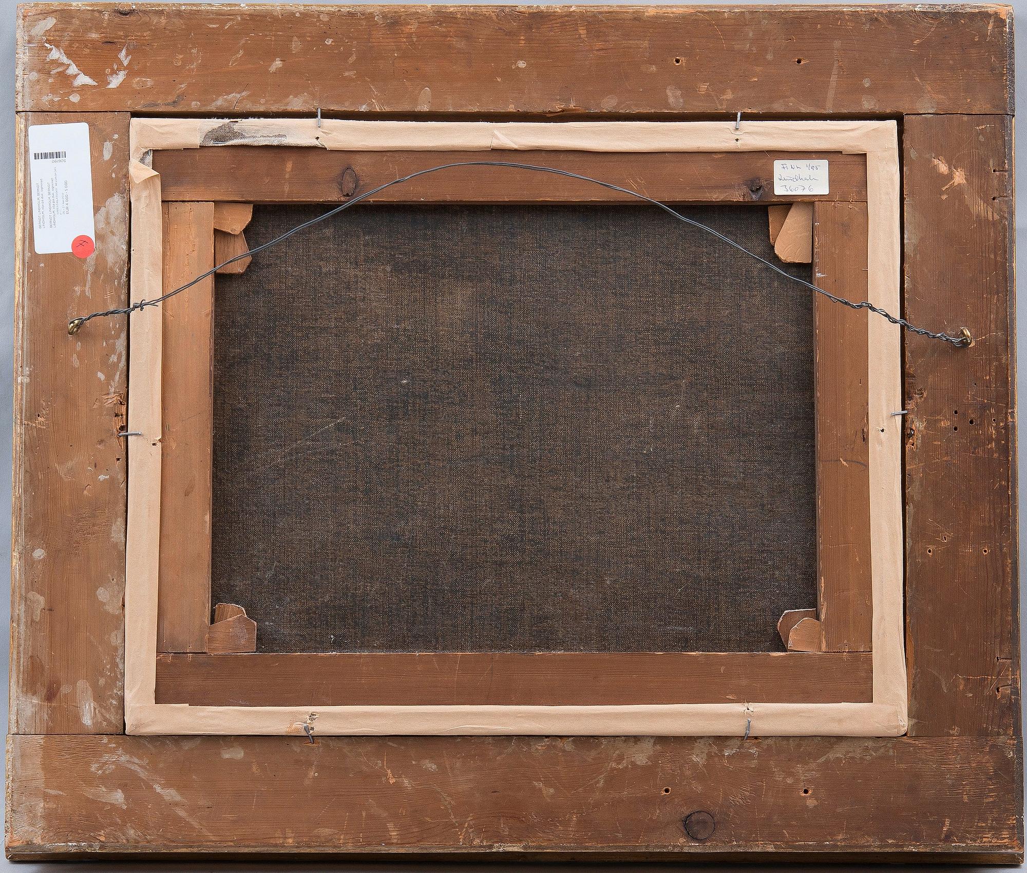 BERNDT LINDHOLM, öljy kankaalle, signeerattu.