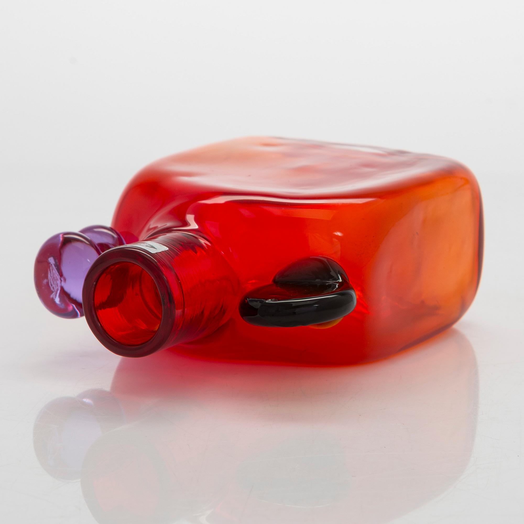 Oiva Toikka,"Pampula" pullo signeerattu Oiva Toikka Nuutajärvi Notsjö.