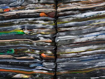 Matthias van Arkel, "Stripe Painting Black".