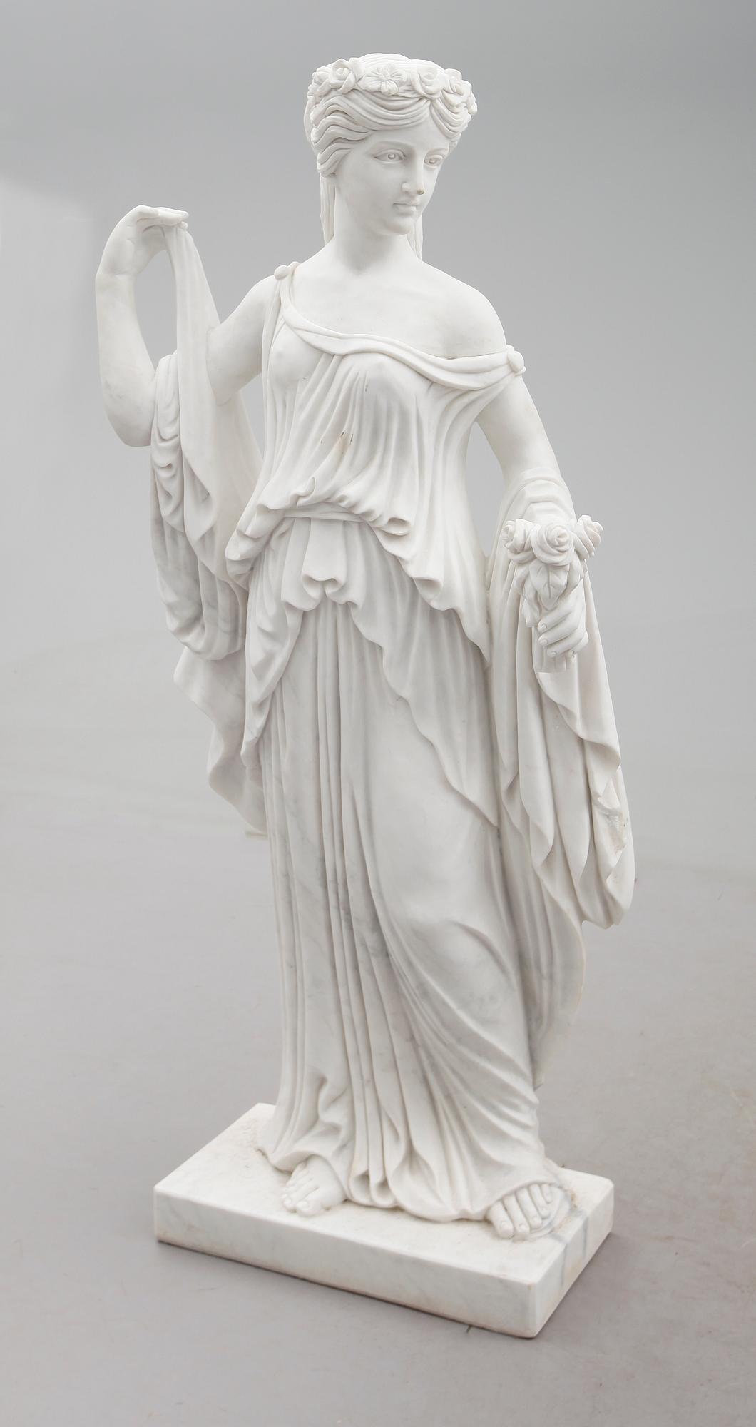 STATY/SKULPTUR, marmor, modern tillverkning.