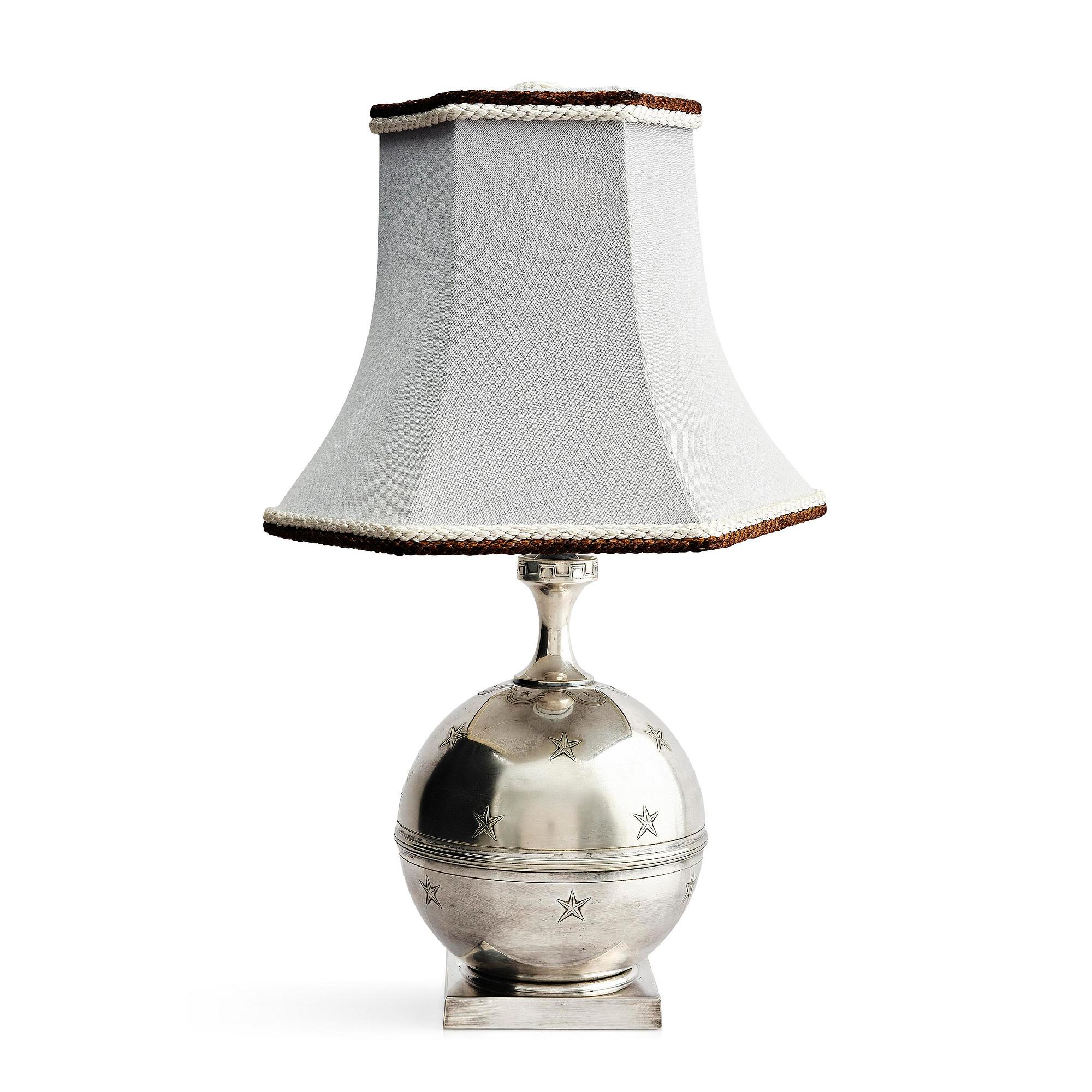 Jacob Ängman, a rare table lamp, Guldsmedsaktiebolaget, Stockholm, ca. 1930.