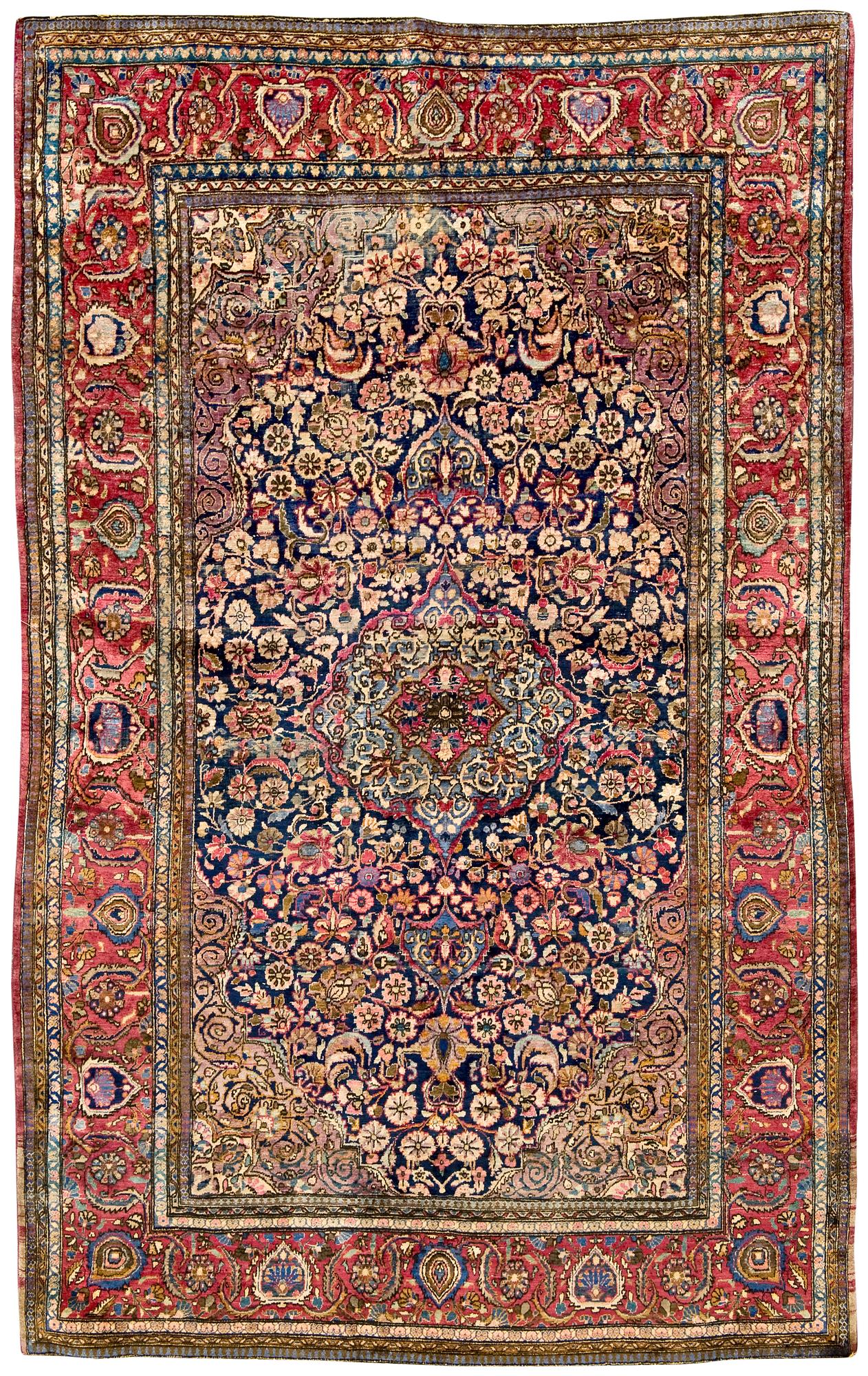SEMIANTIK SILKE KESHAN. 203,5 x 128 cm.