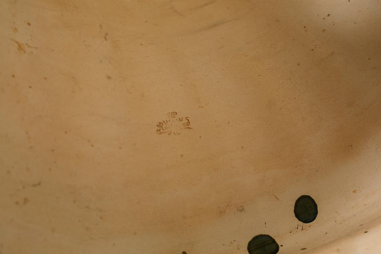 PIEDESTAL, majolika, Rörstrand, sent 1800-tal.