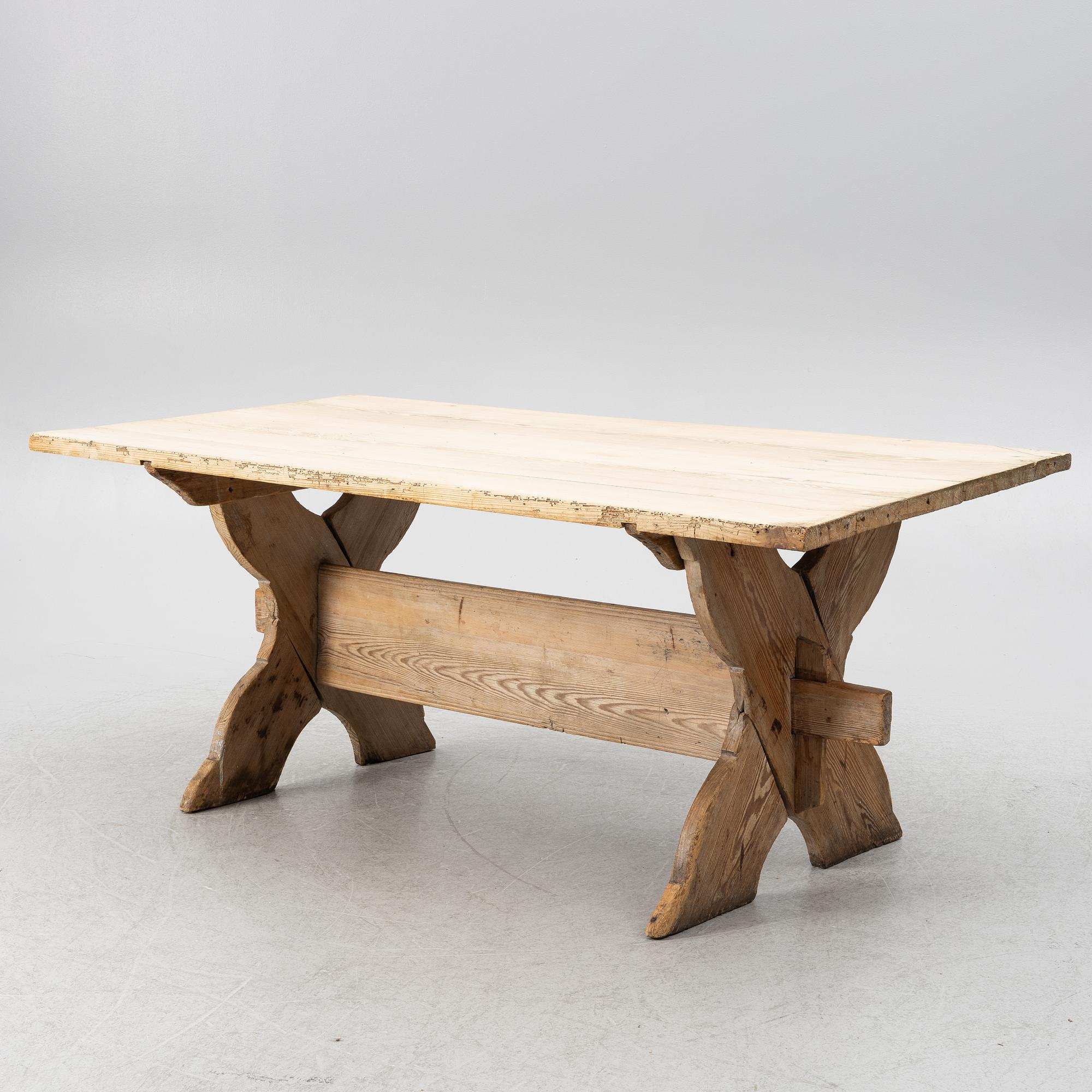 Stool table, late 19th century.