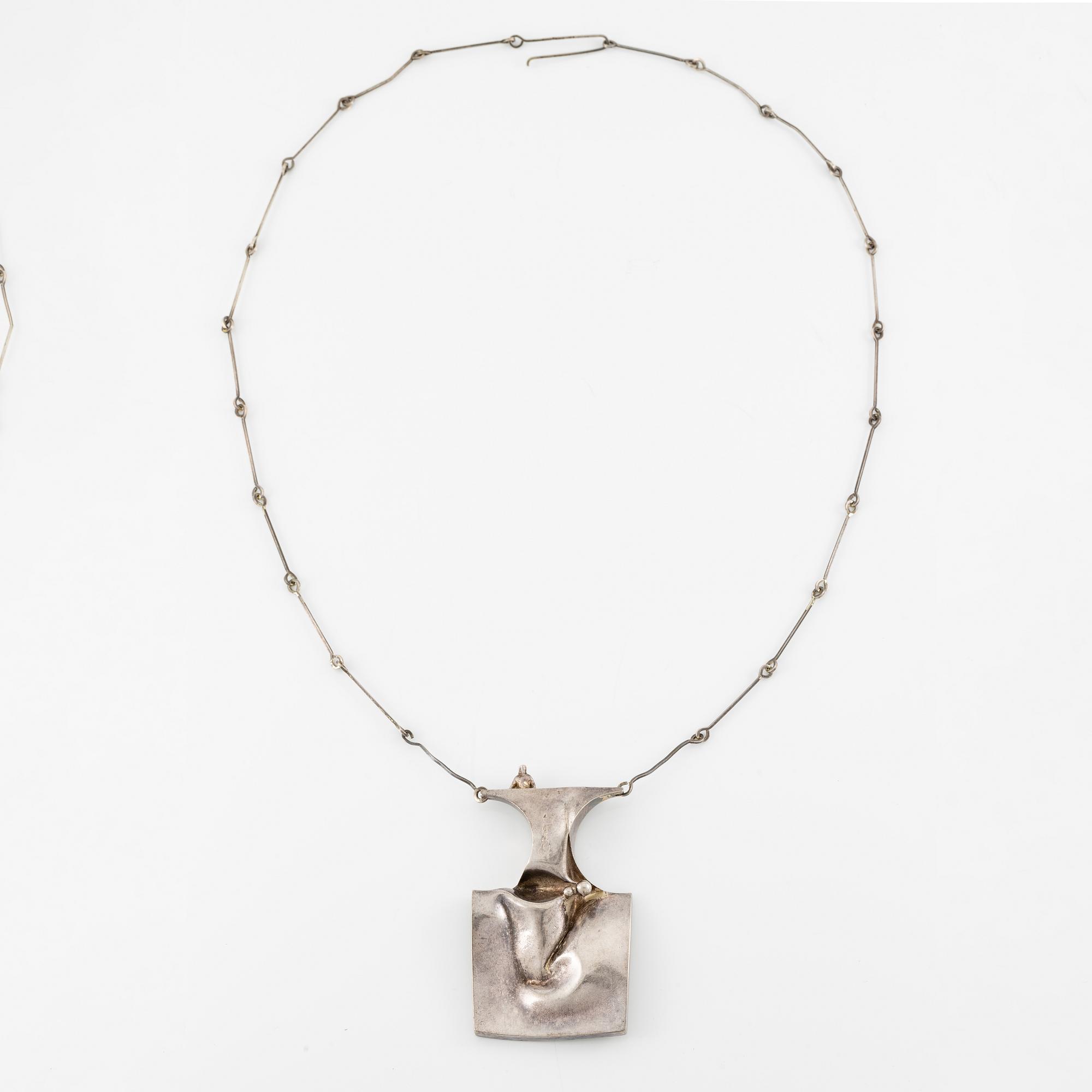 Björn Weckström, collier "Space Barbarella", sterlingsilver, Finland 1971, för Lapponia.