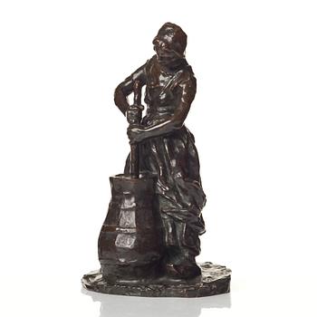 Carl Milles, Woman churning butter.