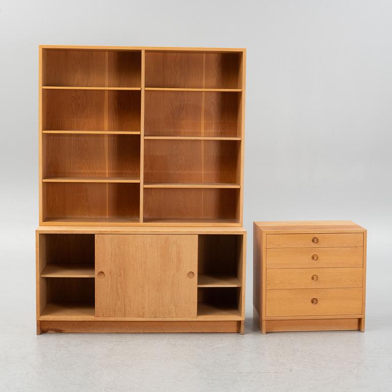 A bookshelf and bureau, "Öresund" byBørge Mogensen,Karl Andersson & Söner, 1960s.