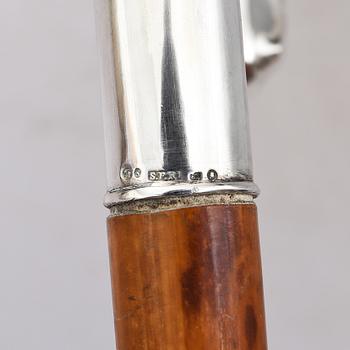 KÄPPAR, 5 st, trä och silver, 1900-talets första hälft.