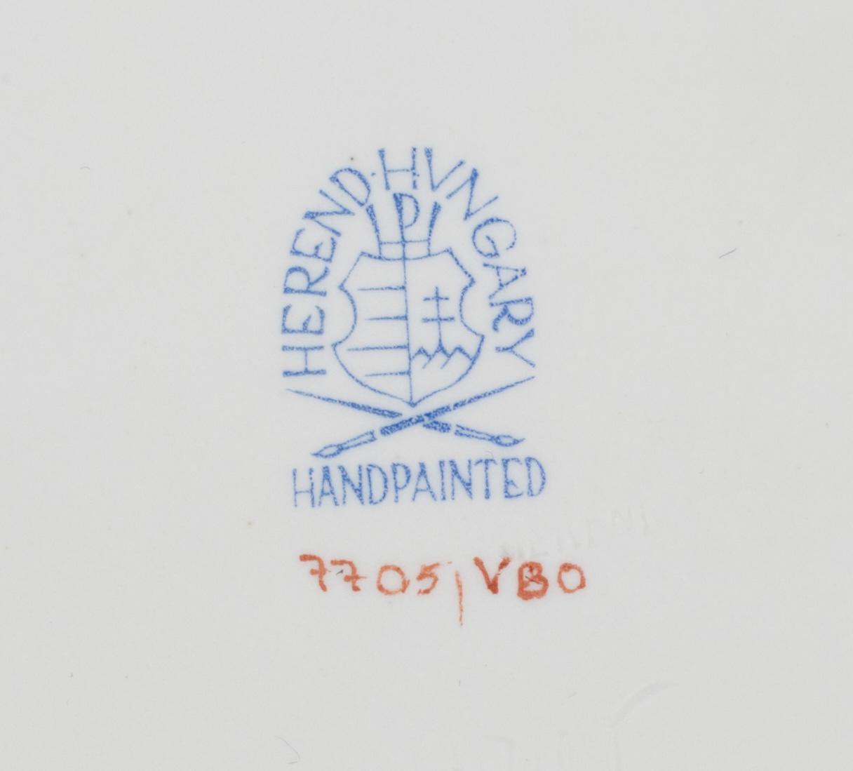 MOCKASERVIS, 32 delar, porslin, Herend, Ungern. 1900-talets senare hälft.