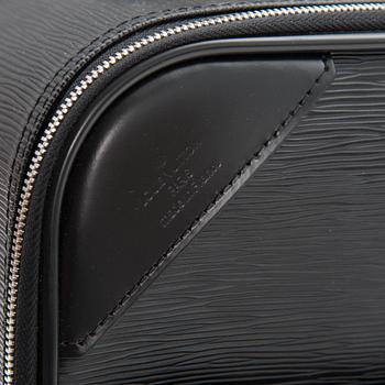 A black Epi Leather Pégase 55 Suitcase.