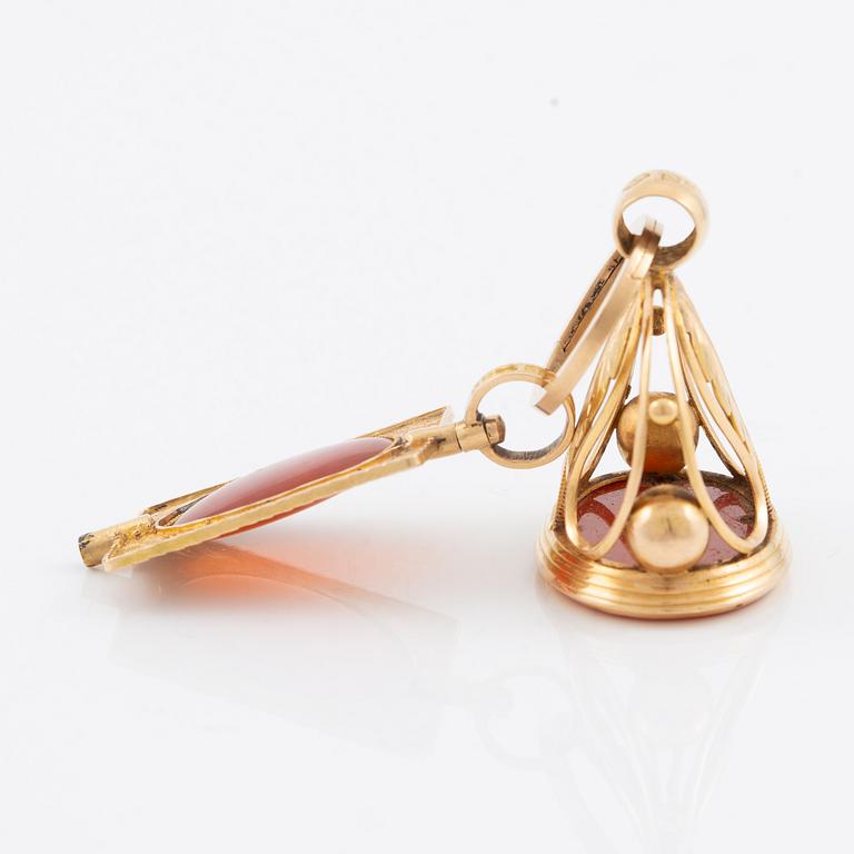 Sigill och nyckeldragare, av Johan Richard Borg och  Arvid Örn, Gävle 1831.