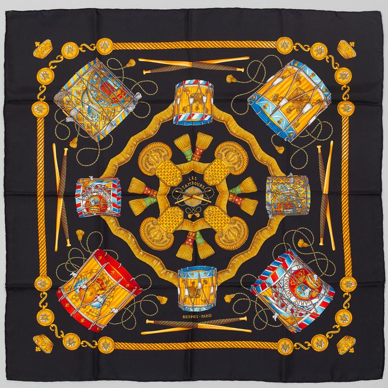 Hermès, scarf, "Les Tambours".