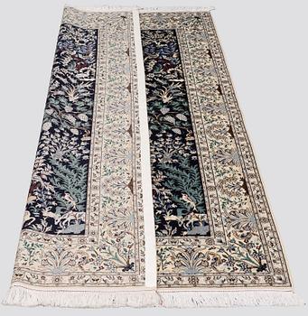 Matta, Figural Nain Part Silk, S.K 6LAA, ca 220 x 146 cm.