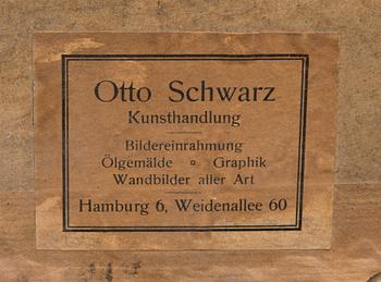 OTTO SCHWARZ, oil on board, signed.