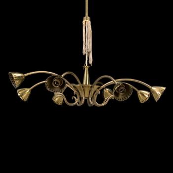 TAKLAMPA, 1900-talets första hälft. Höjd ca 75 cm.