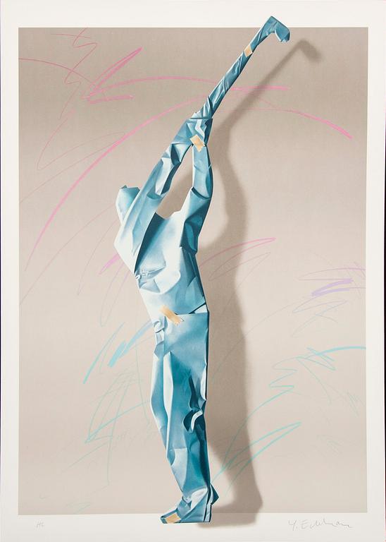 Yrjö Edelmann, a signed color lithograph, EA.