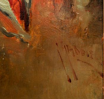 GIUSEPPE GIARDIELLO, olja på pannå, sign.