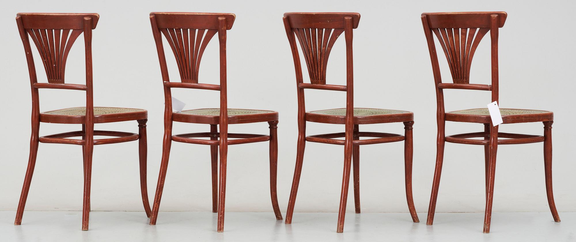 STOLAR, 4 st, Thonet, 1900-talets början.