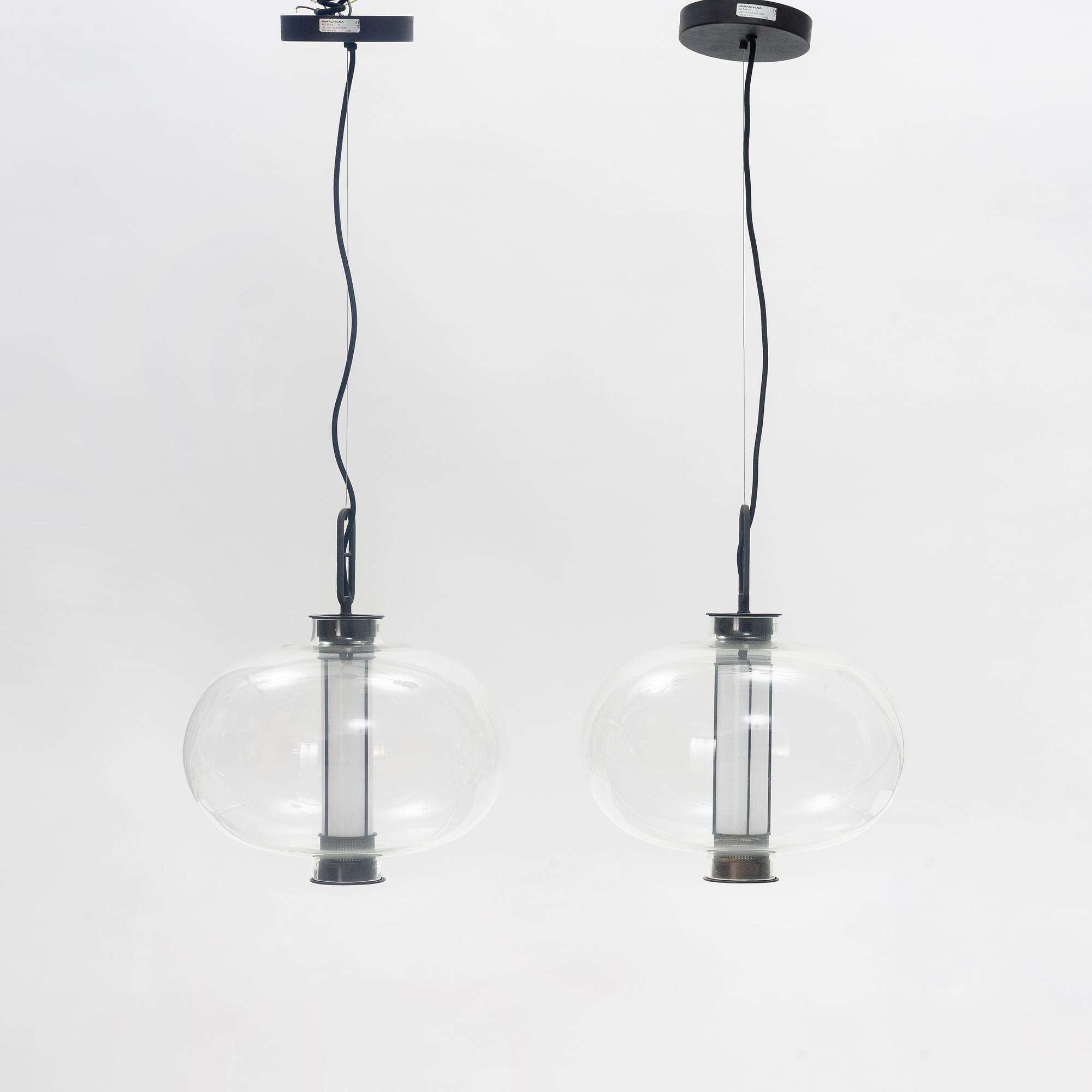 Neri & Hu, a pair of, "BAI T MA MA OUT" outdoors ceiling lamps, Parachilna.