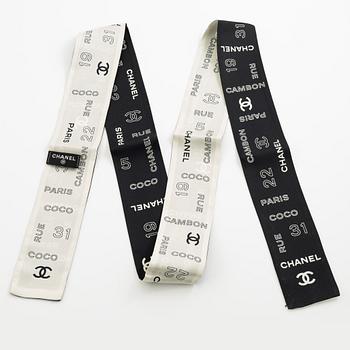 Chanel, Twilly scarf.