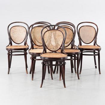 STOLAR, 7 st, Thonet, 1900-talets första hälft.