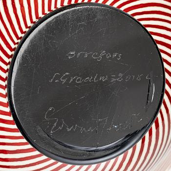 Edward Hald, skål, slipgraal, Orrefors.