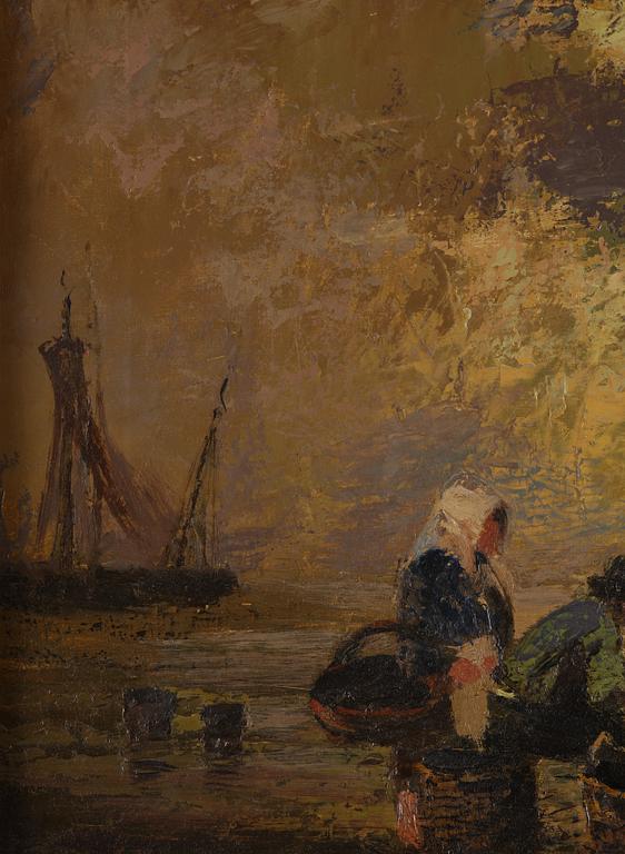 Louis Douzette, Coastal landscape.