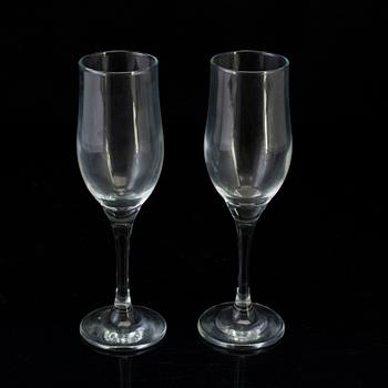 CHAMPAGNEGLAS, 10 st, 1900-tal.