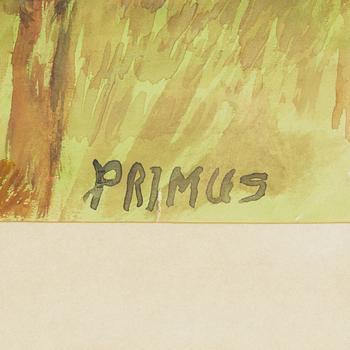 Primus Mortimer Pettersson, watercolour, signed Primus.