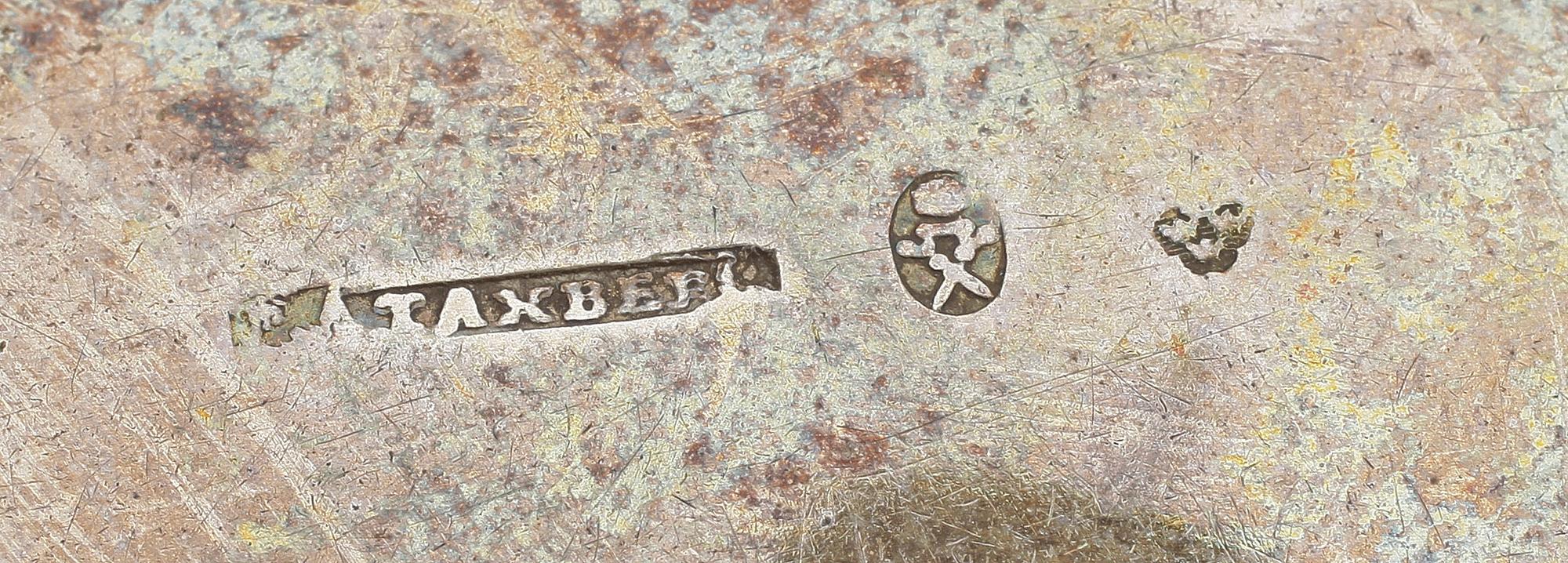 SOPPSLEVAR, 3 st, silver, bla Anders Rahm, Norrköping, 1800-tal.