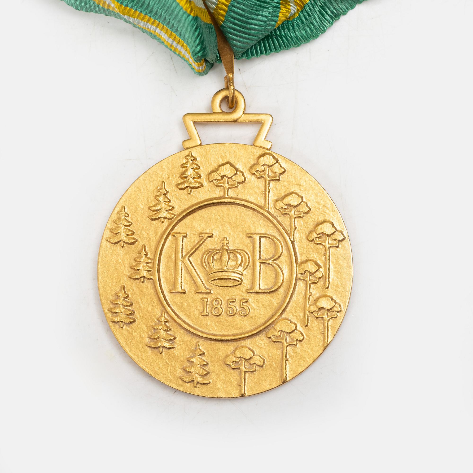 An 18K gold medal, Sporrong, Stockholm 1958.