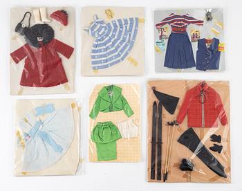 Mattel, Barbie och Ken samt kläder och accessoarer, 1960-tal.