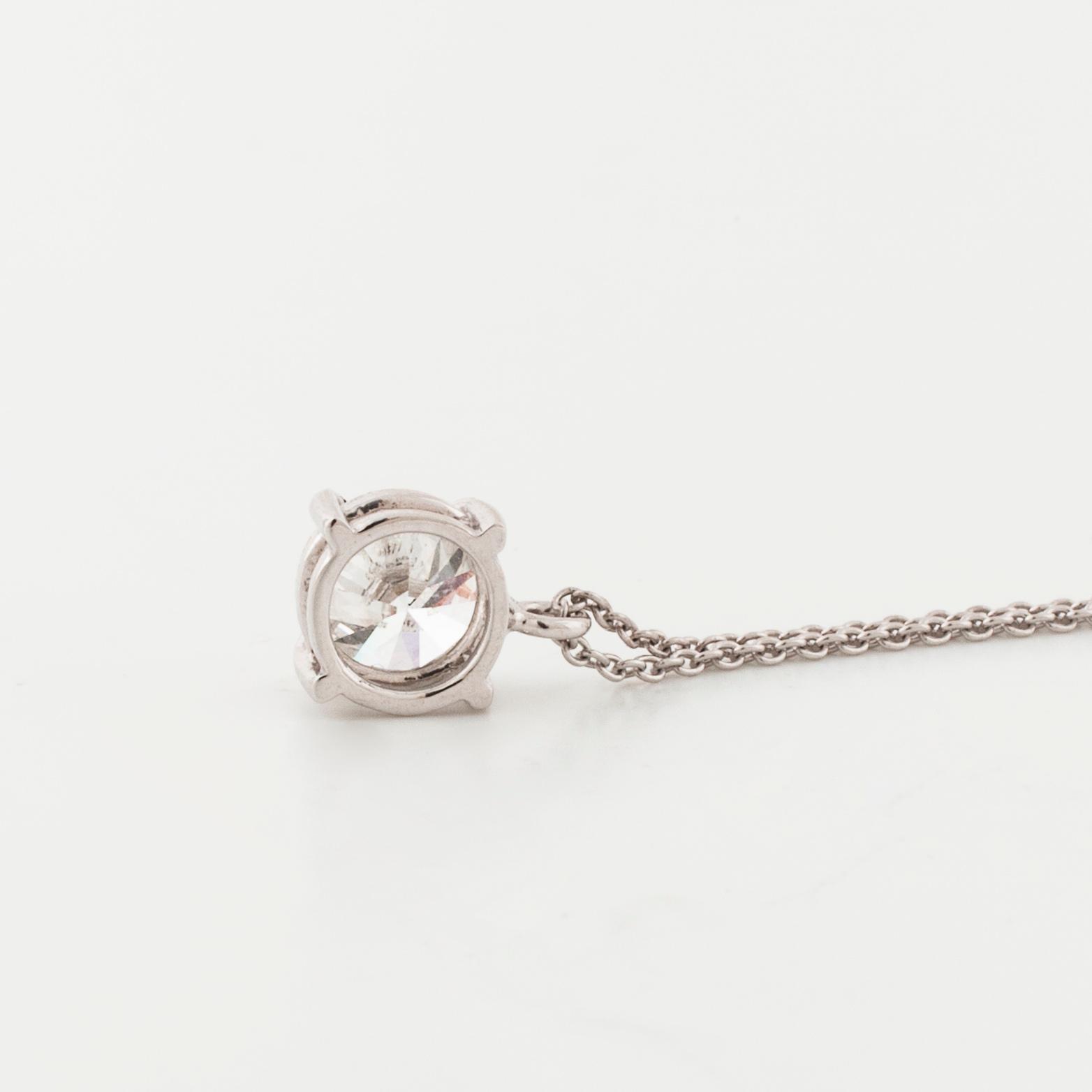 COLLIER, med briljantslipad diamant ca 1.00 ct.