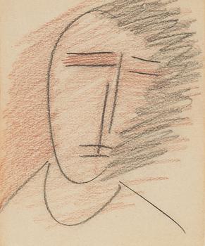 Vladimir Yakolev, crayon on paper, signed.