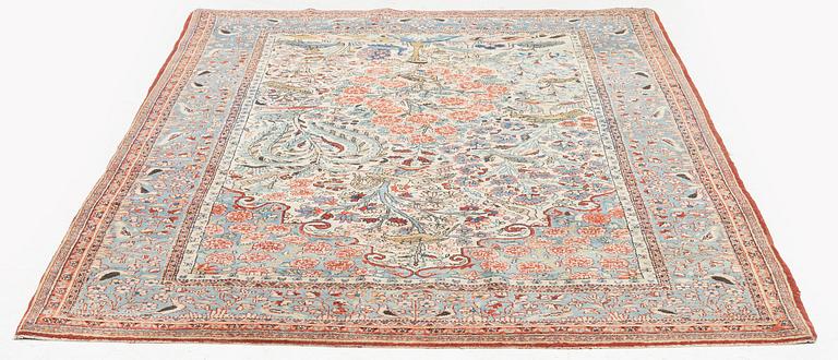 Matta, antik Keshan, s.k. Dabir, ca 210 x 120 cm.