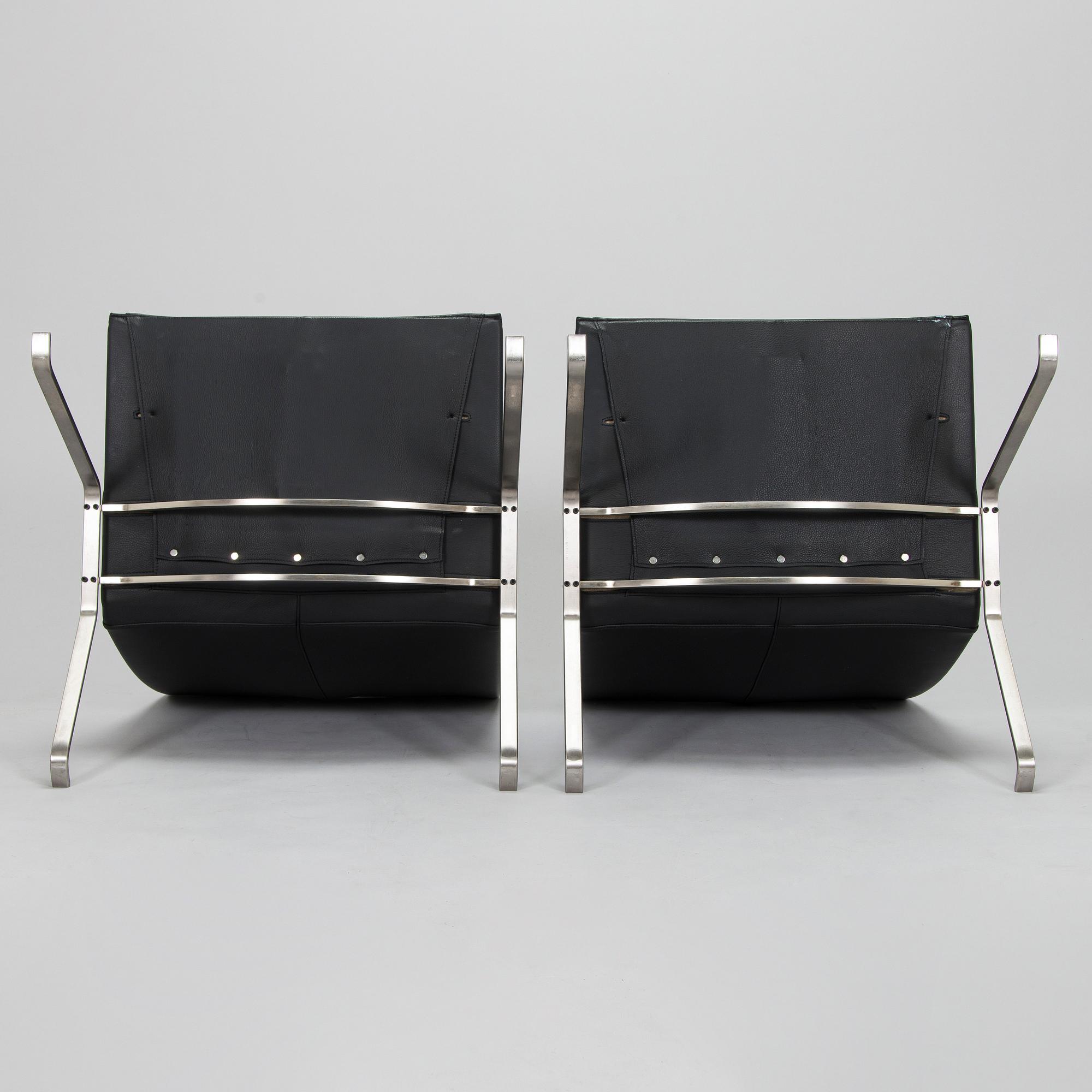 Poul Kjaerholm, nojatuolipari, "PK22", Fritz Hansen, Tanska, päivätty 2007.