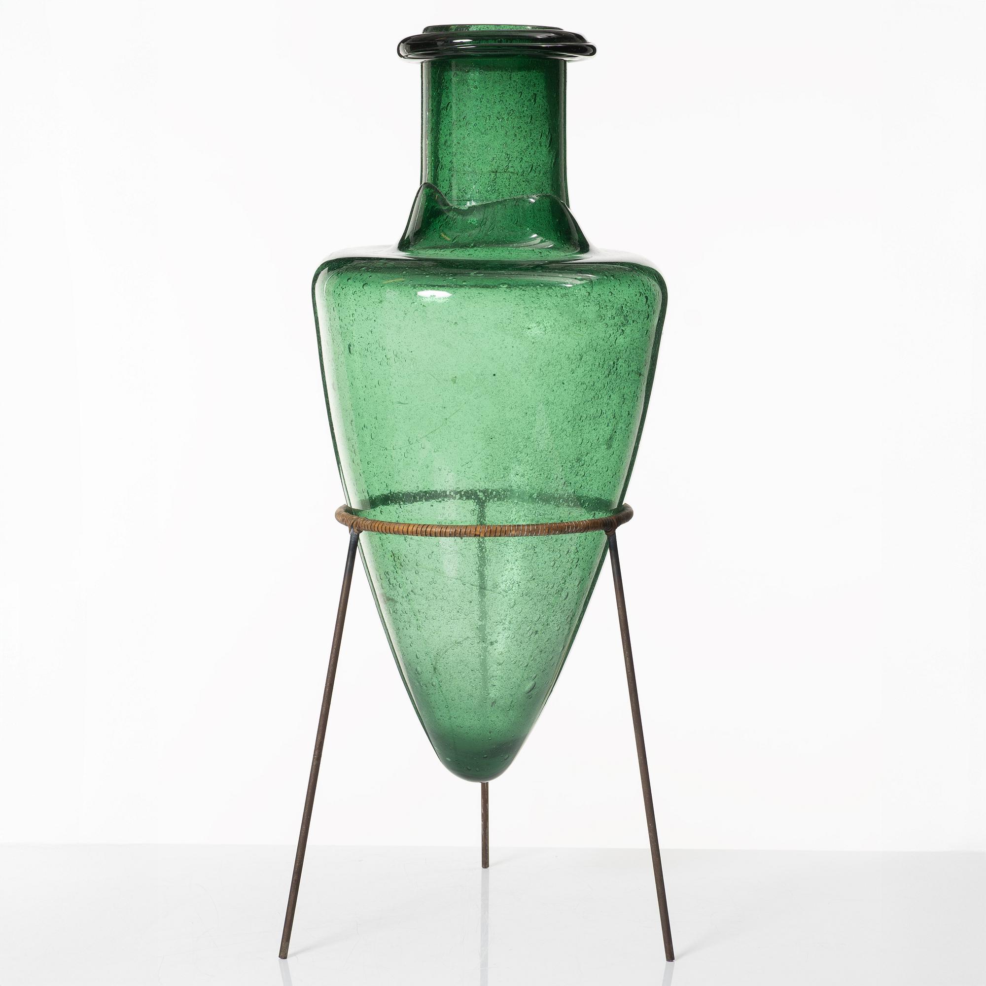 Markku Salo, skulptur, glas, "Amphora", Nuutajärvi Notsjö, 1989.