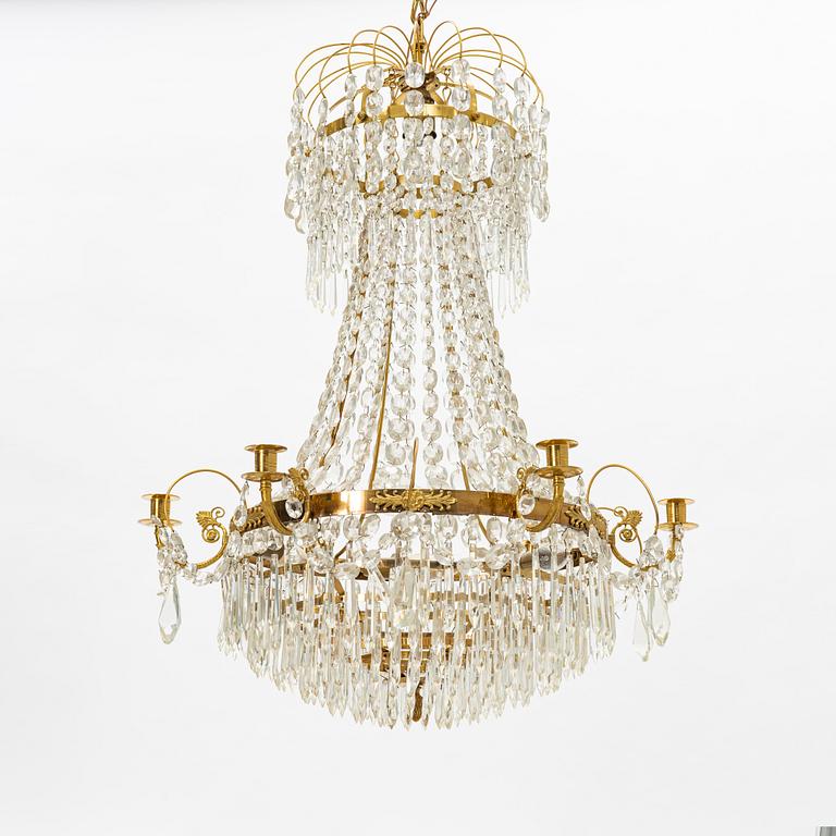 Ljuskrona, sengustaviansk stil, 1900-tal.